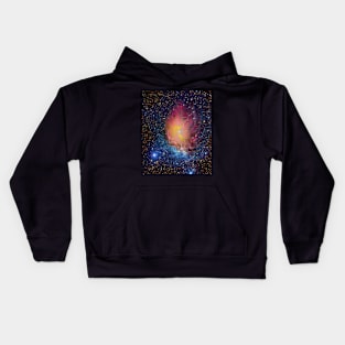 Galactic flower by Blacklinesw9 Kids Hoodie